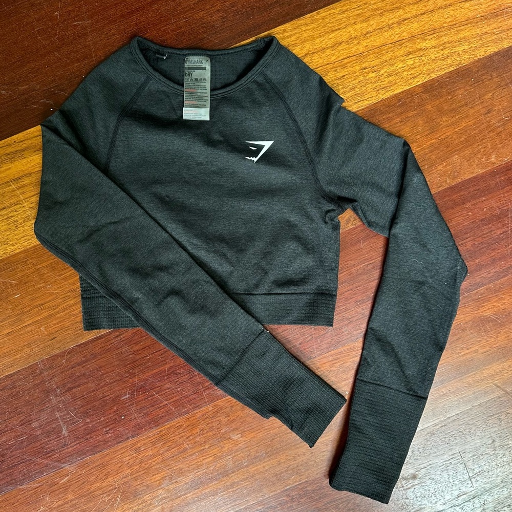 Gymshark Vital Seamless Black Crop Top